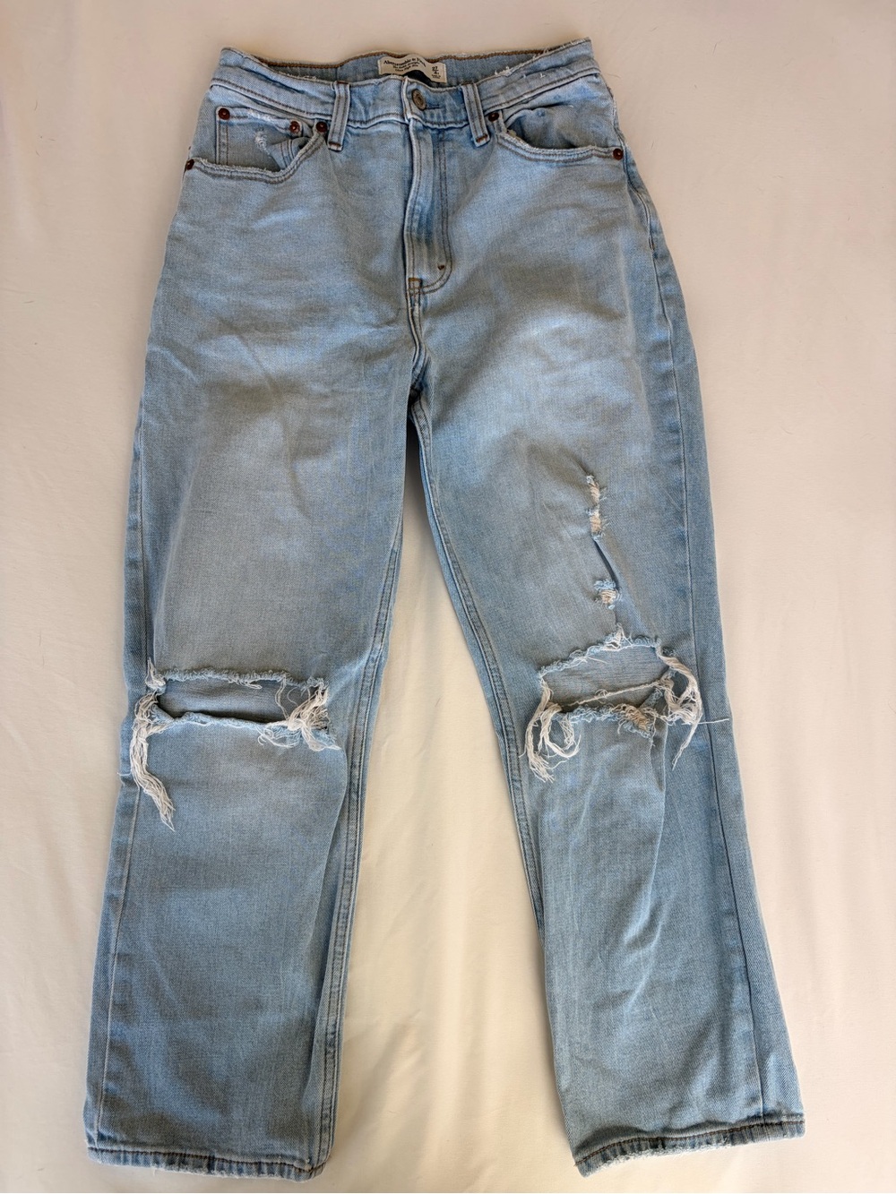 Abercrombie & Fitch Light Blue High-Rise Jeans
